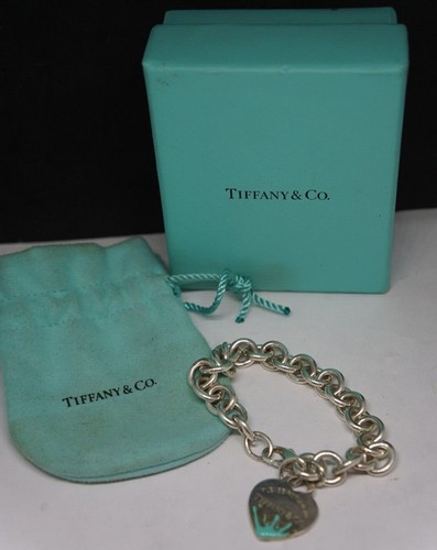 Tiffany \u0026 Co Toggle Bracelet Blue Paint 
