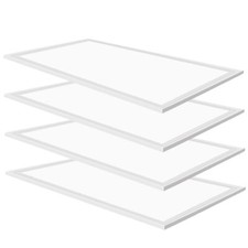 4 Pack 2x4 LED Flat Panel Light, Dimmable 2x4 Recessed Edge-Lit Troffer Fixture