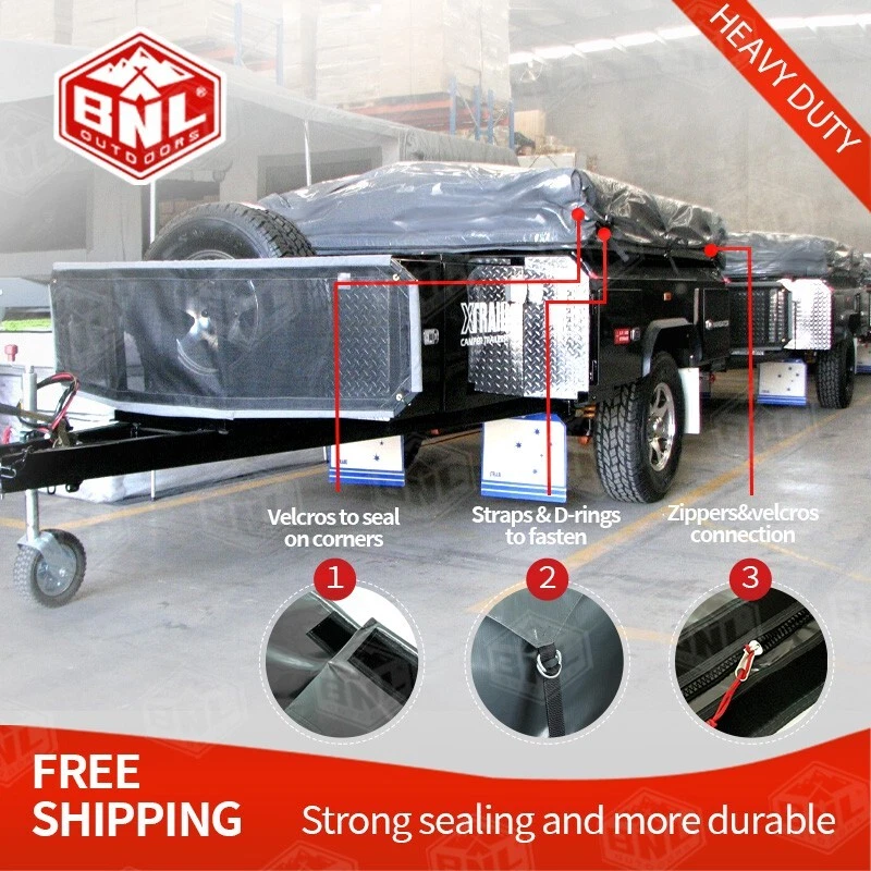 PVC Travel Covers For Camper Trailer Tent, New upgrade, More sizes. - image 4 of 4