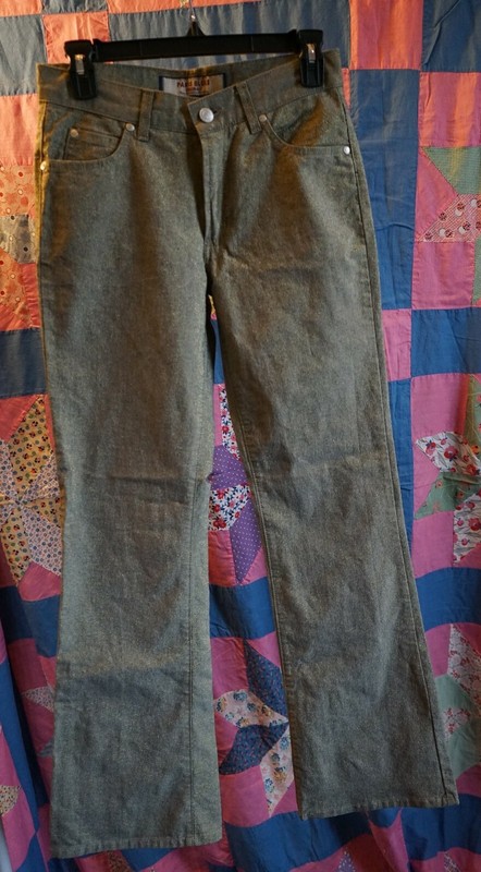 Paris Blues Originals size 3 womens gold glitter jeans 