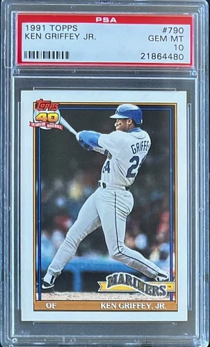 1991 TOPPS #790 KEN GRIFFEY JR. HOF PSA 10 GEM MT MARINERS