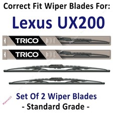 Wiper Blades 2-Pack Standard Wipers - fit 2019+ Lexus UX200 - 30260/160