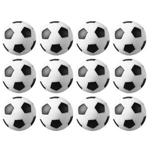 Pack Of 4 Black and White Engraved Table Soccer Foosballs Replacements 