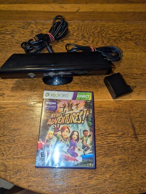 Xbox 360 Kinect Sensor With Kinect Adventures - Tested & Working 