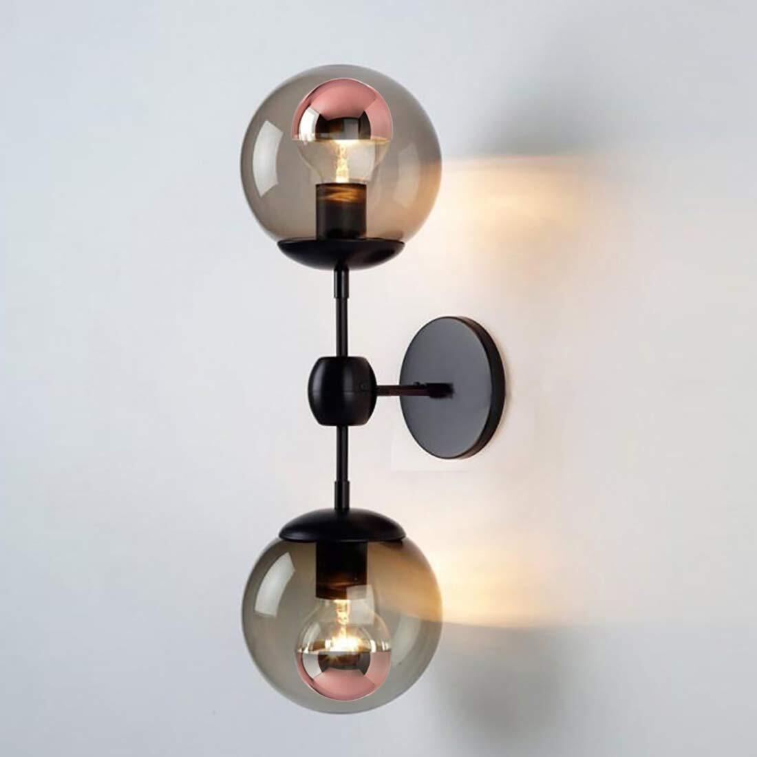 Half Chrome Light Bulb Dimmable, 6W (60 Watt Equivalent) G25/ G80 Globe Shape...