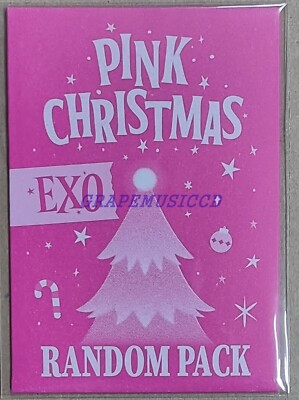 EXO 2023 PINK CHRISTMAS SMTOWN OFFICIAL MD PHOTO CARD RANDOM PACK