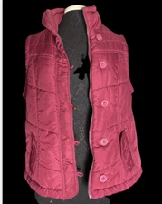 sonoma women dark pink vest, Size Large