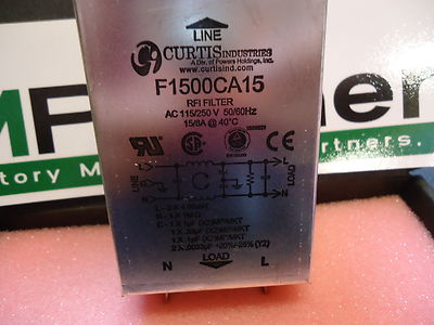 F1500CA15 Curtis Industries RFI Filter Brand New!
