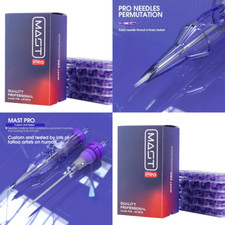 Cartucho De Tatuaje Desechable Agujas Esterilizadas Membrana Redondo RL RS RM M1