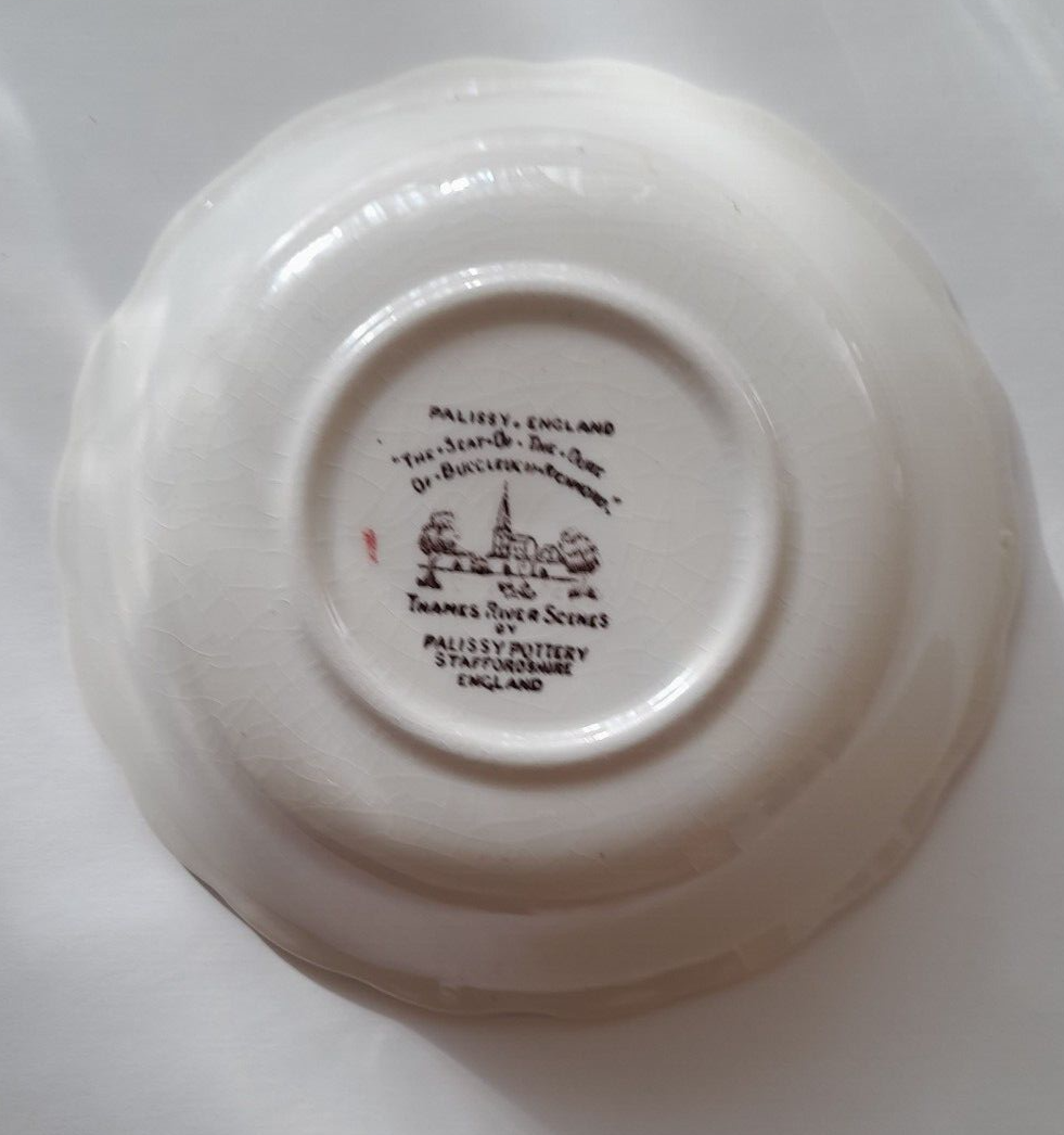 Vintage PALISSY POTTERY Thames River Scenes Staffordshire England  