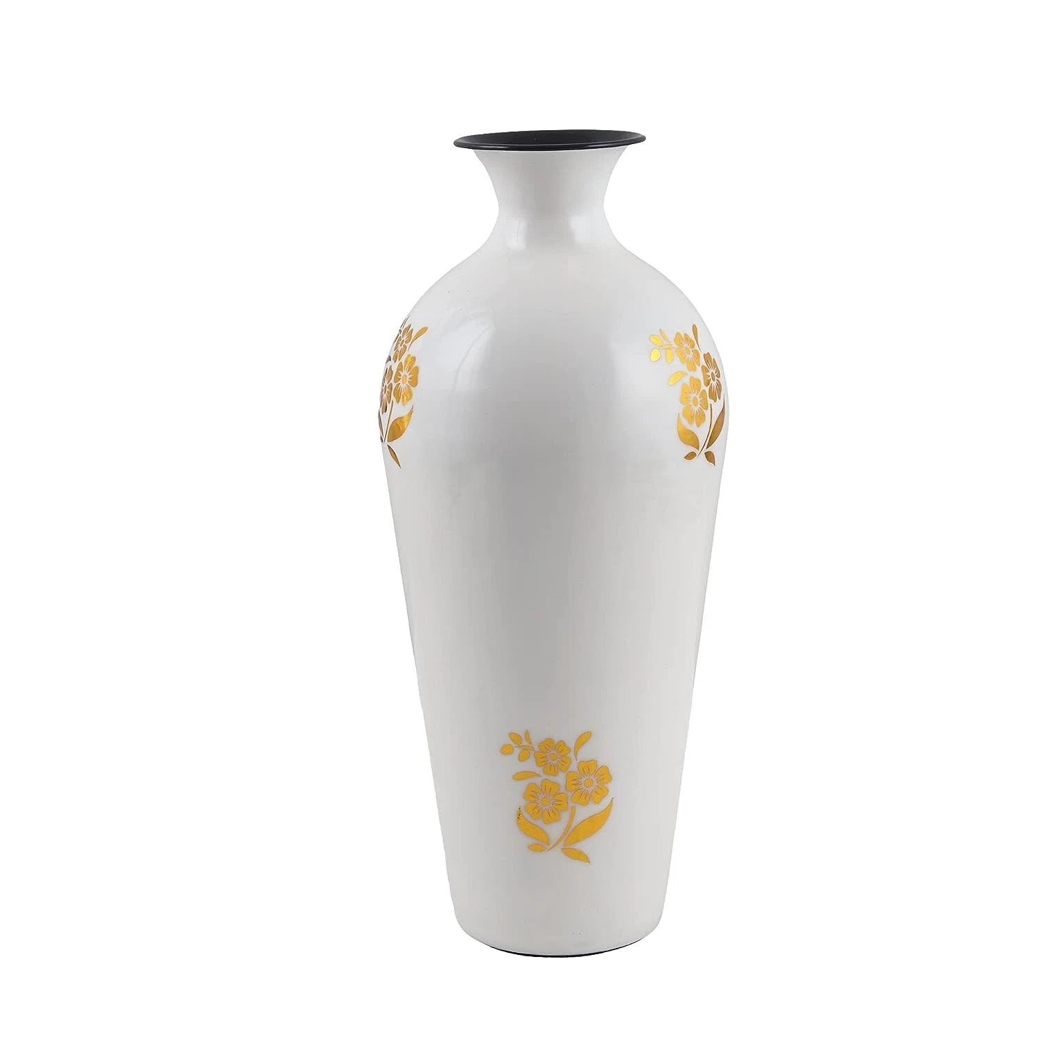 Unbreakable Metallic Flower Vase for Home and Decor-16 inch