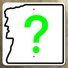 CUSTOM New Hampshire state highway road sign Old Man of the Mountain 14" 1983