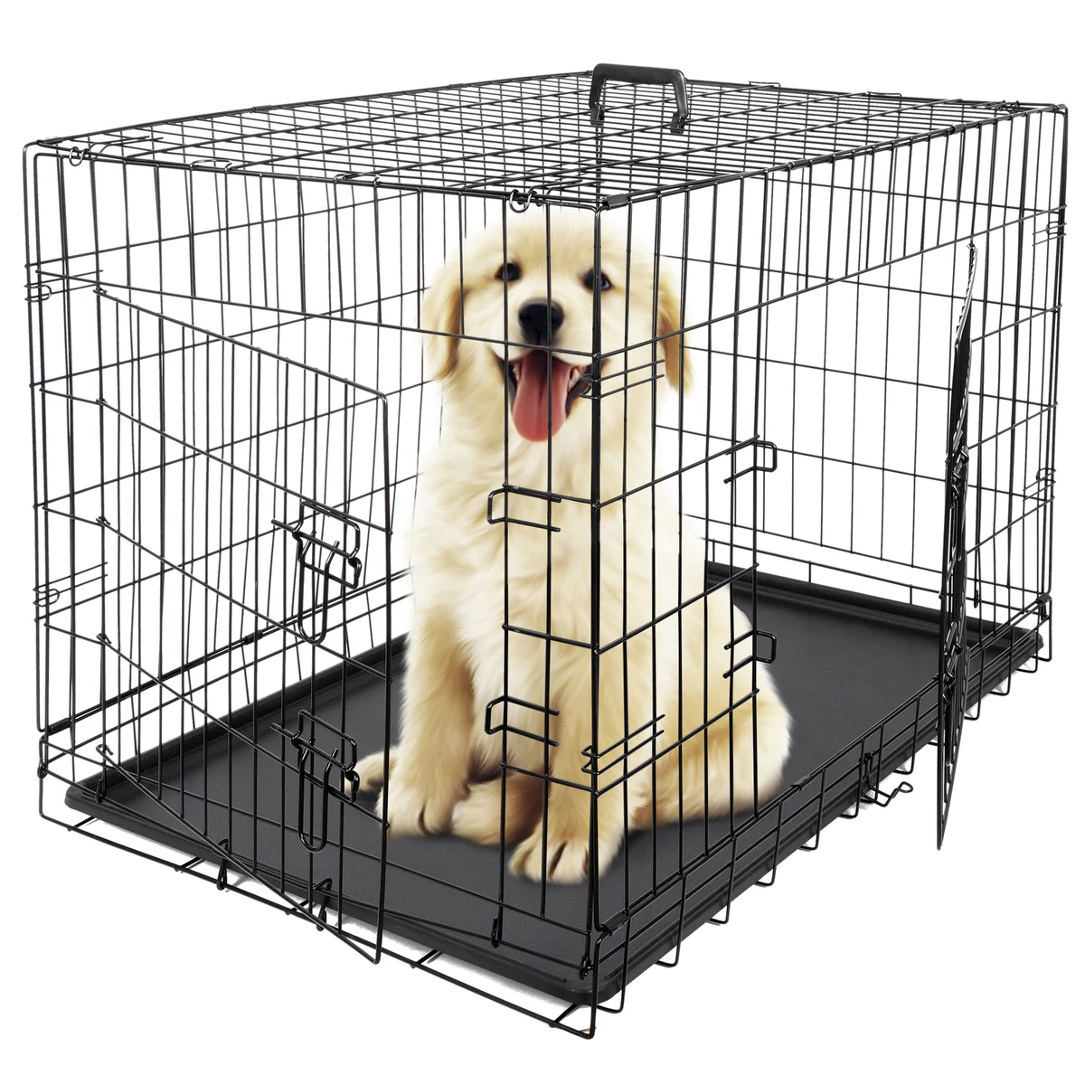 36 double top door folding crate