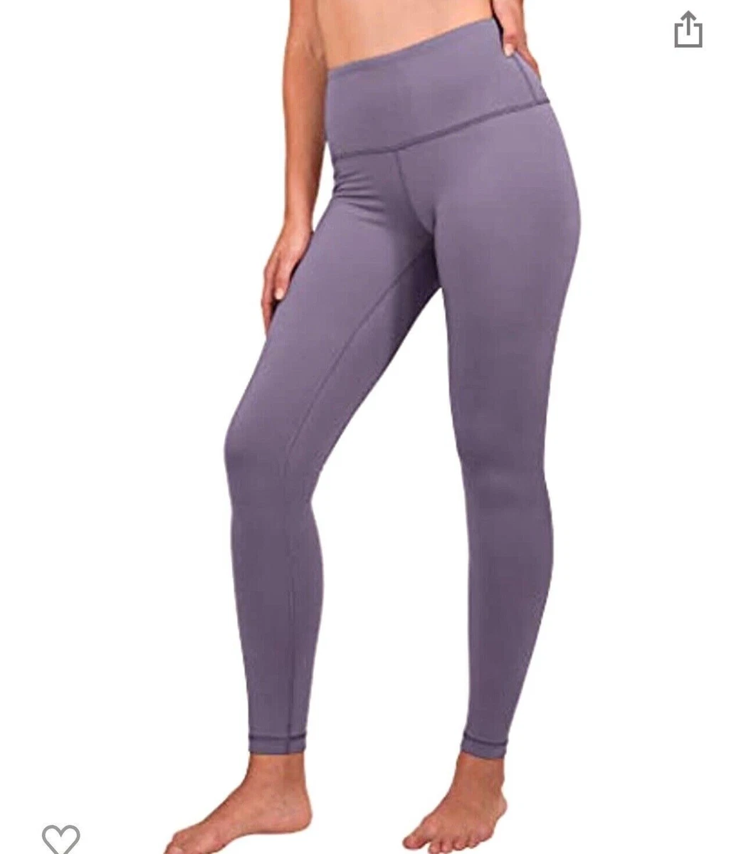 NEW 90 Degree by Reflex High Waist Fleece Lined Leggings Yoga Pants SMALL  Purple