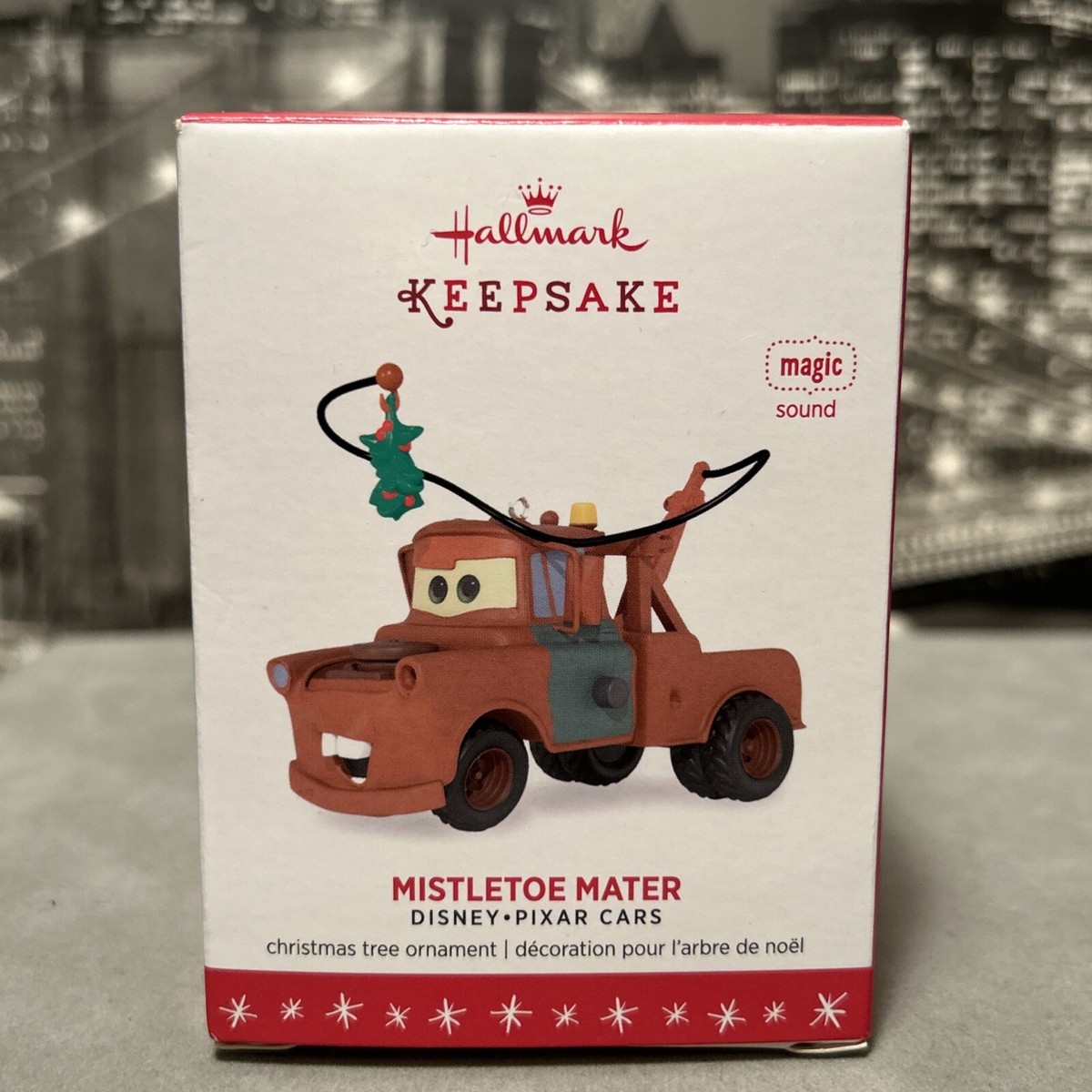 Hallmark Keepsake Disney Pixar Cars Mistletoe Mater with Sound