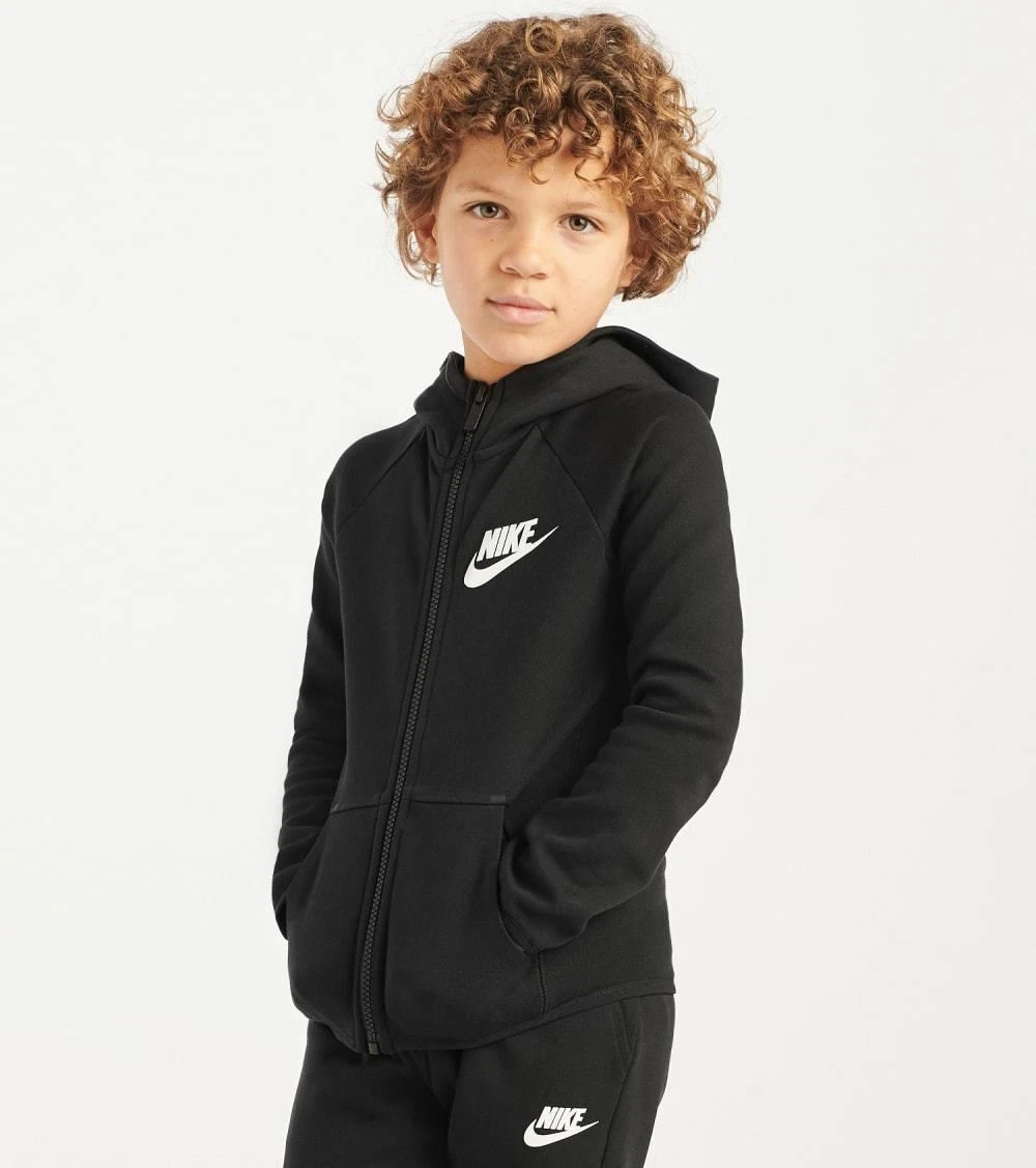 bom intellectueel Afkorten Nike Boys&#039; Black Tech Fleece Full Zip Hoodie 86E312-023 | eBay