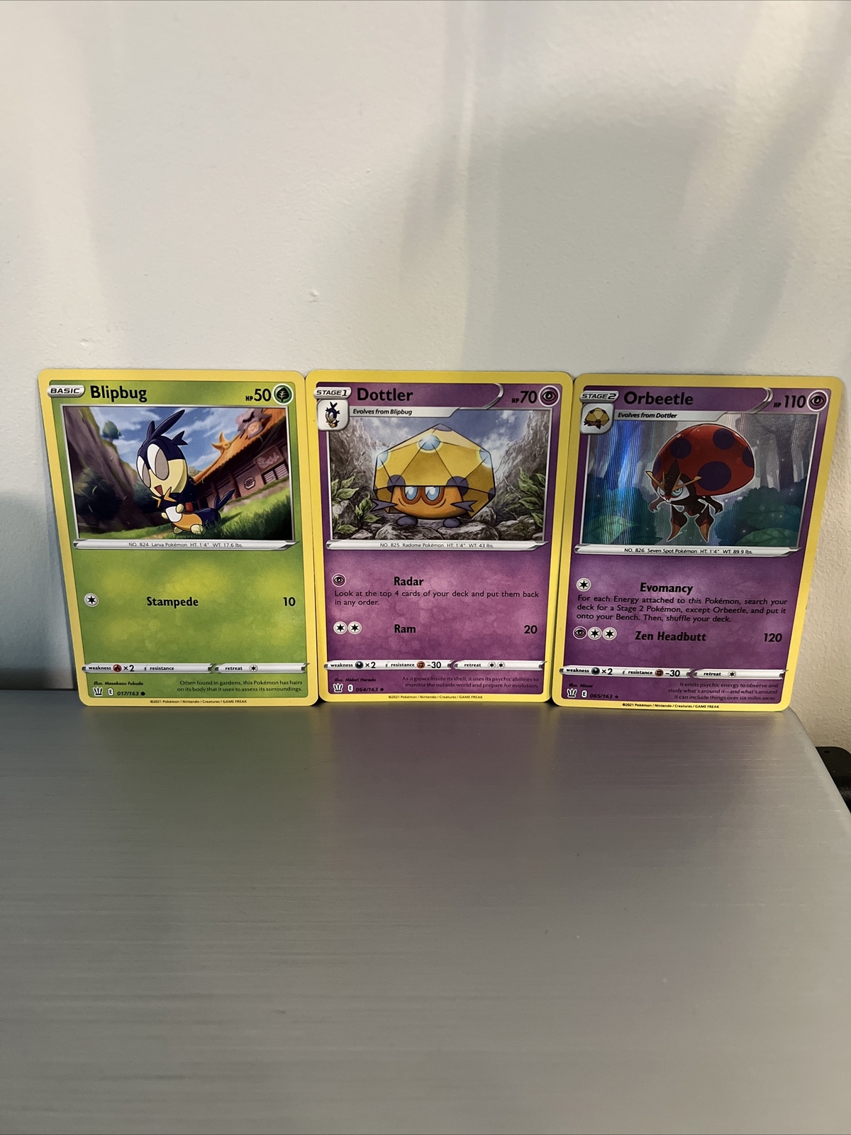 Blipbug 17/163, Dottler 64/163, Orbeetle HOLO 65/163 - Battle Styles -