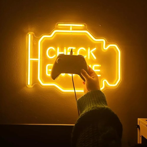Neon Sign Light Retro 3D Game LED Night Lighting for Game Room Bedroom Bar Club - Picture 10 of 41