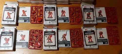 Space Marine Hero Series Blood Angels Collection 1 - COMPLETE Set 6 Models , NEW - 第 1/1 張圖片