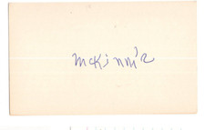 Gread McKinnis Signed Index Card Autographed Baseball Negro Leagues Black Barons