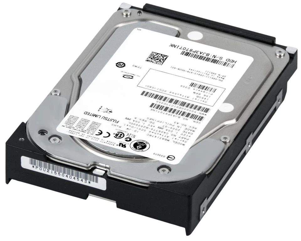 Hard Drive Dell 0XK111 XK111 MBA3147RC 146GB 15000U/Min SAS 16MB 3.5 '" Inch - Image 3 of 3