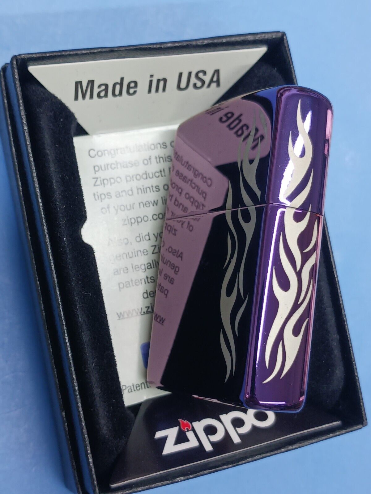 Zippo 24814 Abyss Color Flame Image