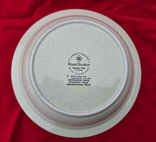 Royal Doulton BREDON HILL. Soup Plate Diameter 7¾ inches. 19.7 cms - Picture 6 of 6