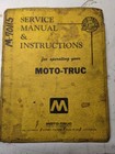 Moto-Truc Service Manual Parts List Shop Book Forklift Truck X-Tend-R Xtr
