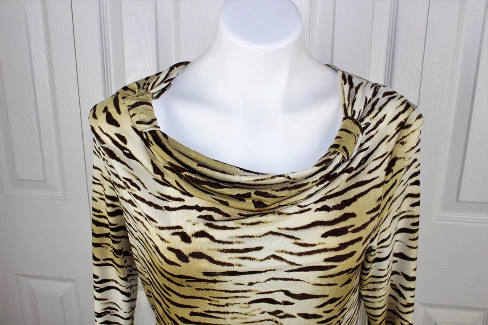 Blusa Top Mujer Jones New York Signature Estampado Animal Elástico Talla Mediana Foto 2 de 4