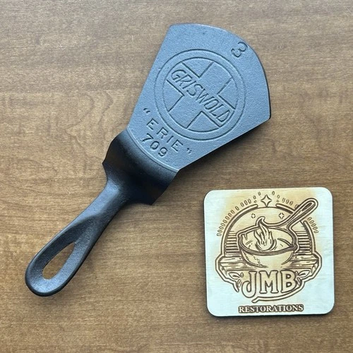 Griswold #3 Slant Erie Cast Iron Skillet - JMB Restorations