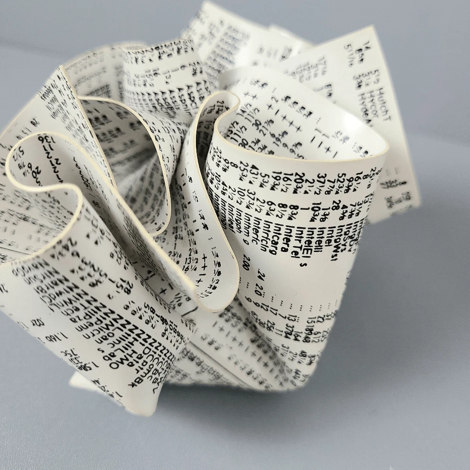 Pisapapeles MoMa M&Co Bolsa de Valores Arrugada De Colección Abstracto Hecho en EE. UU.-Leer Foto 2 de 4