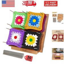 9.5" Crochet Blocking Board with Pegs 50 Pins - Granny Square Blocking Boards...