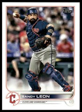 Sandy Leon 2022 Topps #353 Cleveland Guardians