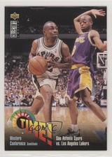 1995 Collector's Choice International French II Playoff Time! Avery Johnson 0q3