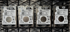 Lot of 4 Western Digital Black 500GB 2.5" HDD WD5000LPLX   7200RPM SATA   Tested