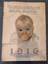 Antique Art Baby Magazine December 1916 Nursery Decor R M Upjohn