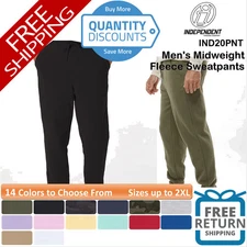 🔥 Independent Trading Co. Men's Midweight Fleece Sweatpants Up To 2XL IND20PNT