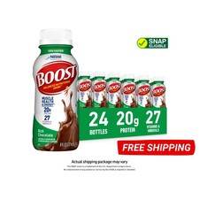 BOOST High Protein Nutritional Drink, Rich Chocolate, 20g Protein, 24 - 8 fl oz