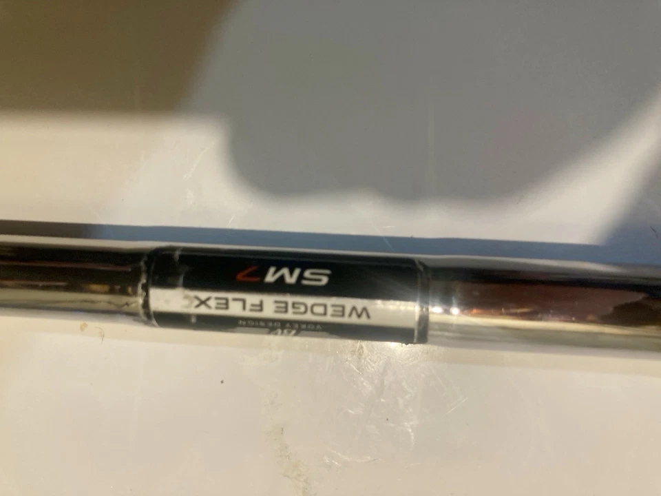 Titleist Vokey SM7 Brushed Steel Gap Wedge GW 50* 8 Bounce F-Grind Wedge Mens RH - Image 4 of 4