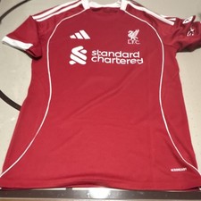 adidas Liverpool Isak #9 Premier League Soccer Jersey Red Size S