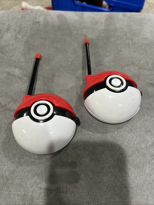 2016 Pokemon Walkie Talkie Radio Transmitter Red White Black Ball Sphere *Works*