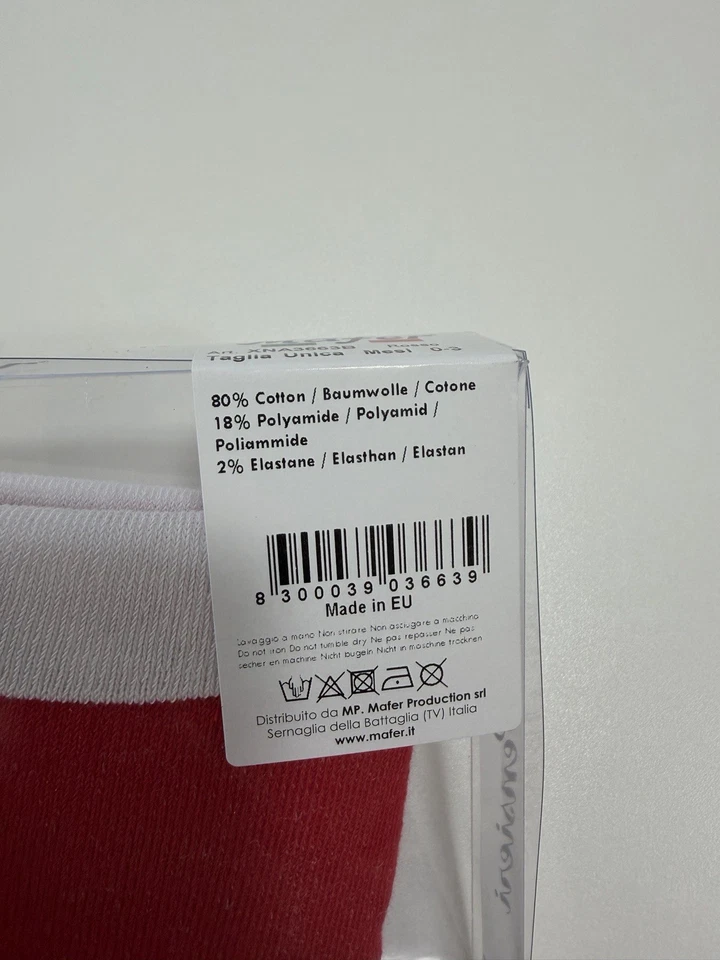 Cappellino Natale neonato Mafer 0-3 mesi rosso con orsetto nuovo con confezione - Immagine 3 di 4