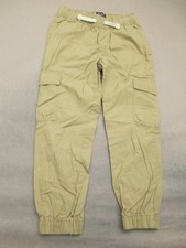 Place Size 8 Kids Beige Drawstring Adjustable Waist Pockets Tapered Pants 310