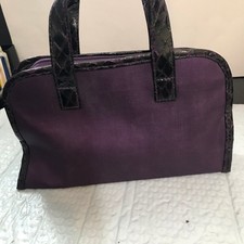 ESTEE LAUDER Makeup Travel Carry Case Purple Zip Closure