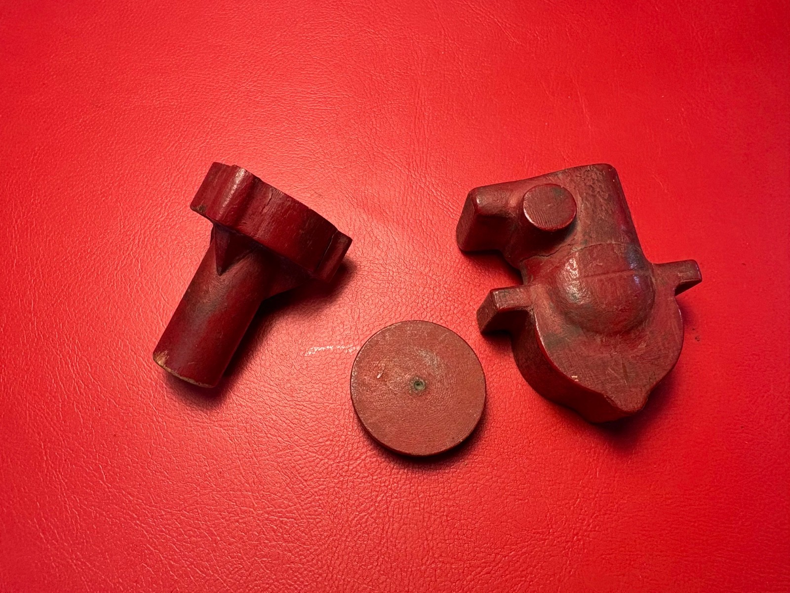 Wood Model Airplane Engine Mold Casting Parts - Lot 2