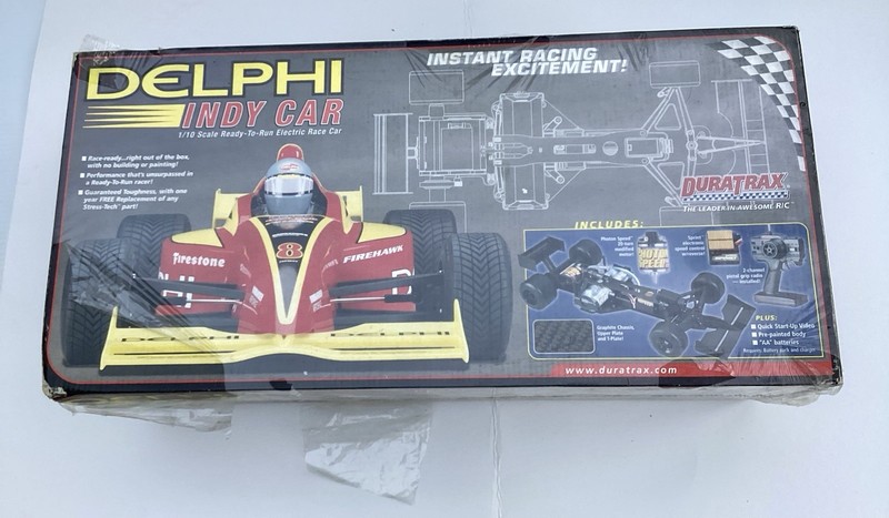 Duratrax 1/10 Delphi Radio Control INDY CAR Ready To Run RC Race Car/NEW/SEALED