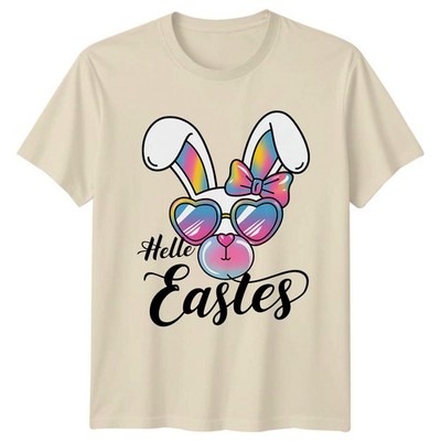 Hallo Osterhase Batik Damen T-Shirt Hase Ostergeschenk für Sie