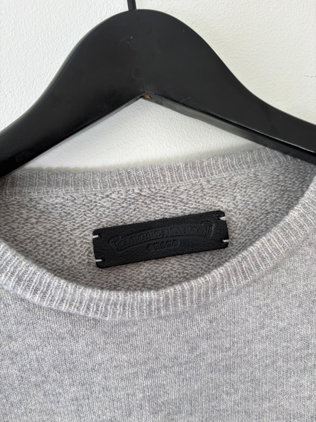 CHROME HEARTS LIFE SENTENCE AUTHENTIC CASHMERE CREWNECK SWEATER SZ L thumbnail 7