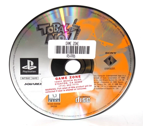 Tobal No. 1 (Sony PlayStation 1 PS1 1996) Disc Only - Great Shape - Tested RETRO