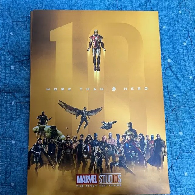Marvel Studios 10th Anniversary Gold Art Poster Collection New